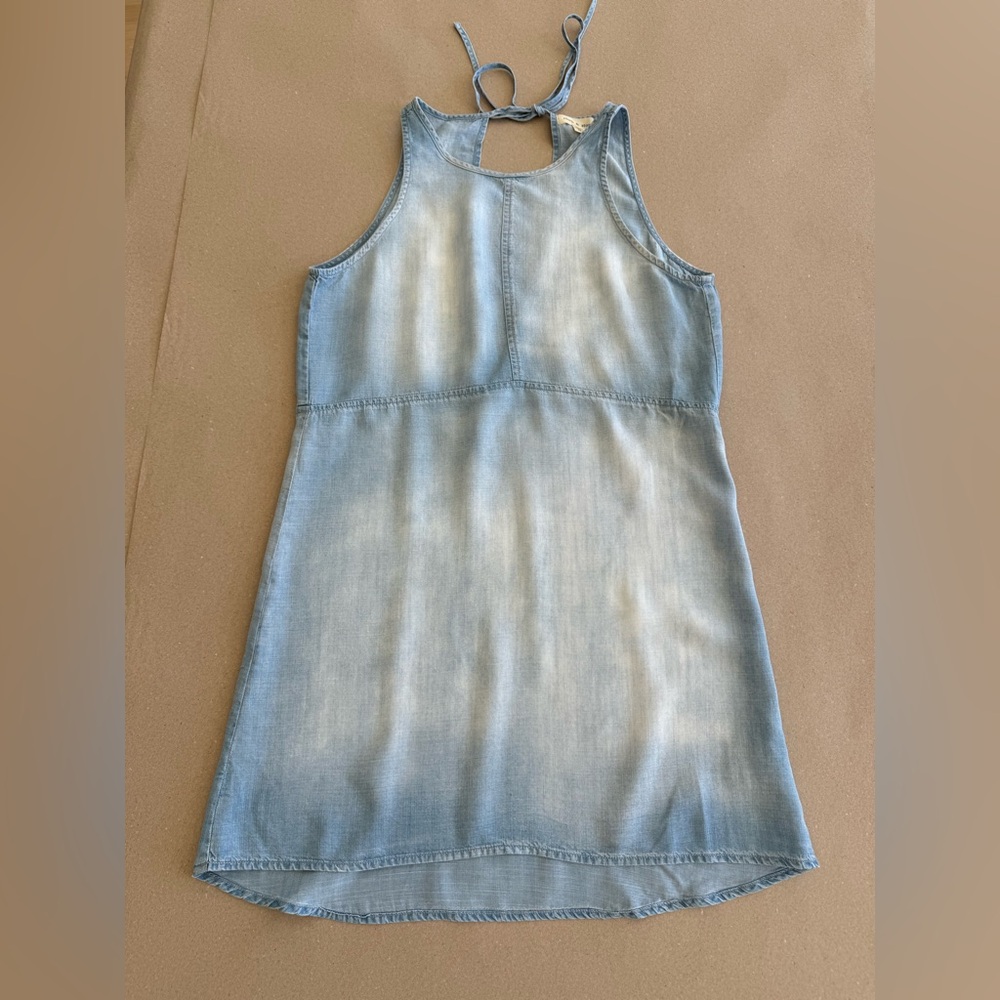 Cloth & Stone — NWOT Lyocell Chambray Halter Mini Dress — Size M